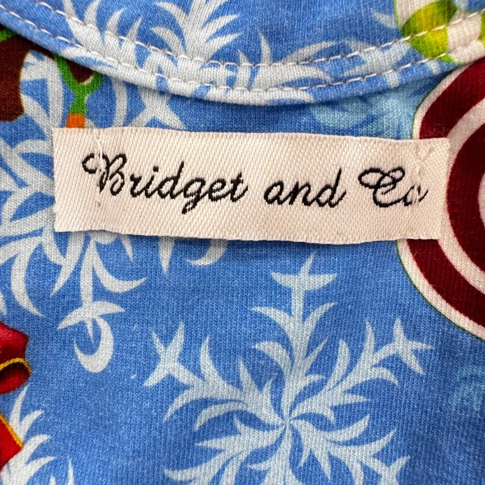 Bridget and Co Girls Christmas Mickey Minnie Mouse Snowflake‎ Dress Size 3 Blue